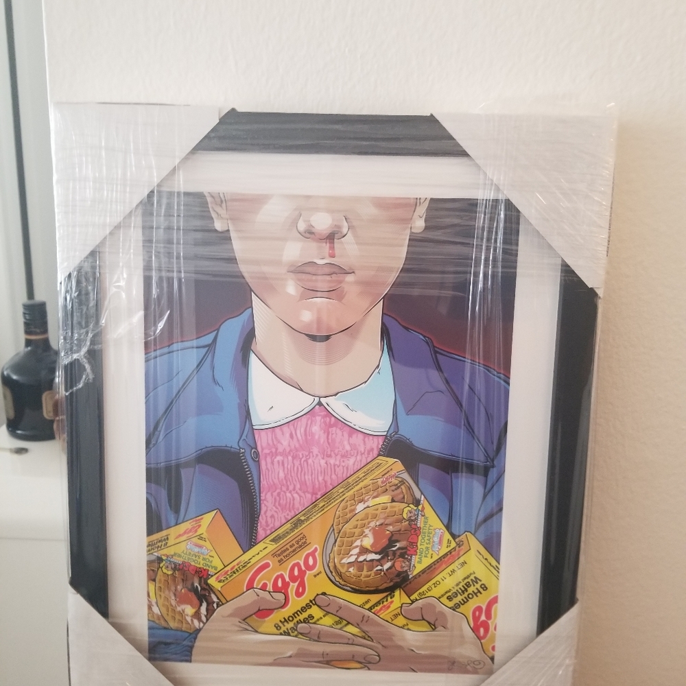 Stranger Things pop art framed print